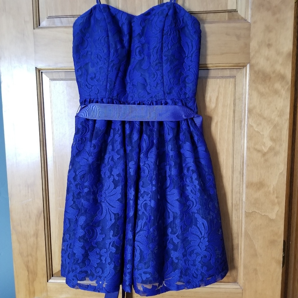 Royal blue dress
